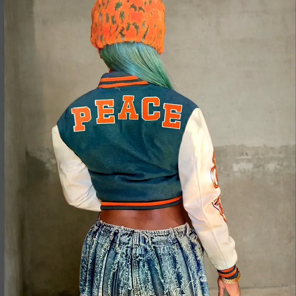 Thickened Velvet Printing Embroidery Baseball Jacket