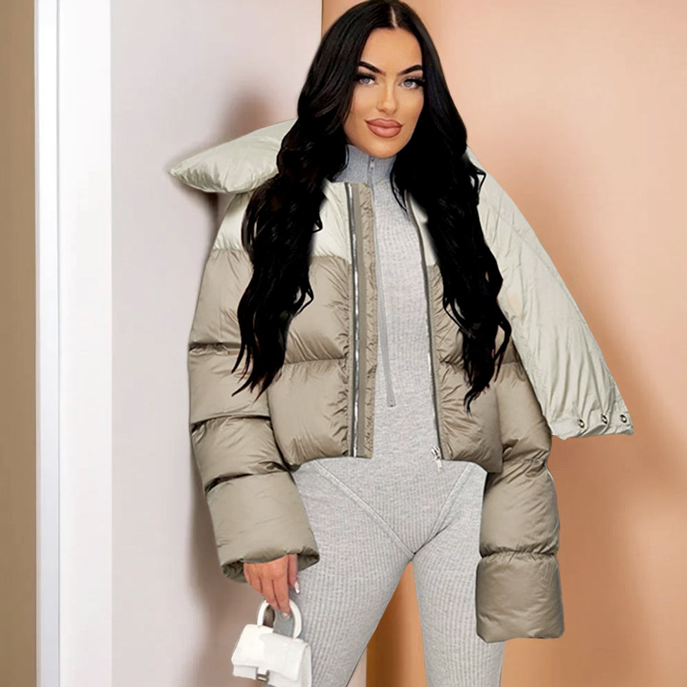 Long Sleeve High Neck Bubble Padded Jacket