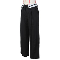 Retro Drape Loose Fit Straight Casual Long Pants