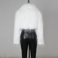 Long Sleeve Artificial Fur Casual Jacket