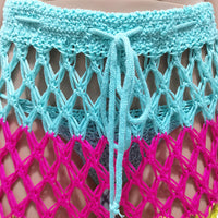 Summer Knitted Strapy Beach Bikini 3 Pieces