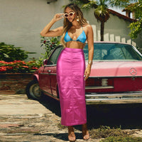 Sexy Hip Wrapped Slim Fit Maxi Skirt