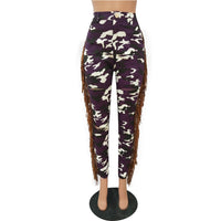 Camouflage Tassel Casual Slim Fit Pants